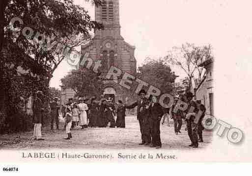 Ville de LABEGE, carte postale ancienne