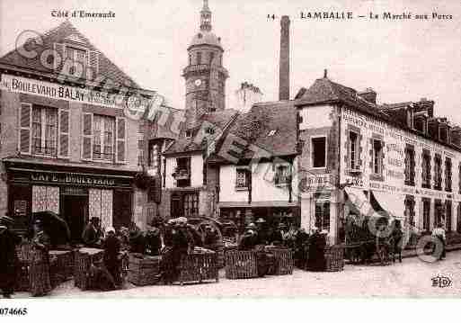 Ville de LAMBALLE, carte postale ancienne