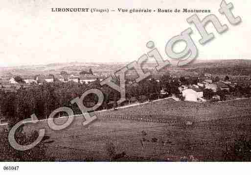 Ville de LIRONCOURT, carte postale ancienne