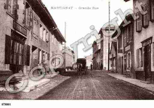 Ville de MARTIGNAT, carte postale ancienne