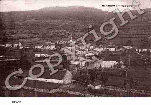 Ville de MARTIGNAT, carte postale ancienne