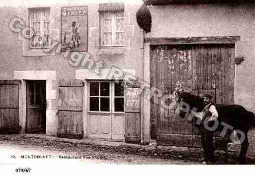 Ville de MONTROLLET, carte postale ancienne