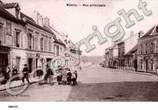 Ville de MONTRY, carte postale ancienne