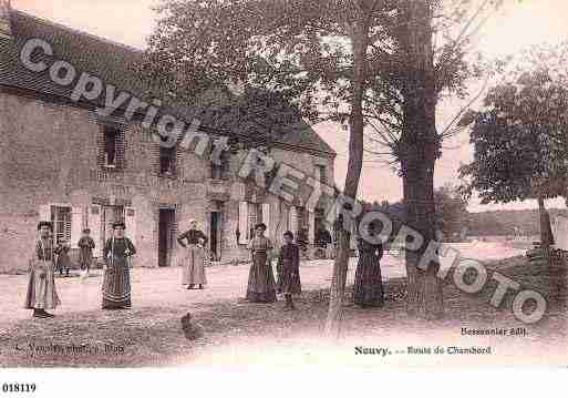 Ville de NEUVY, carte postale ancienne