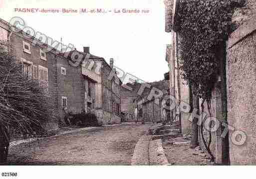 Ville de PAGNEYDERRIEREBARINE, carte postale ancienne