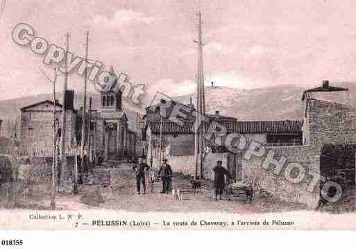 Ville de PELUSSIN, carte postale ancienne