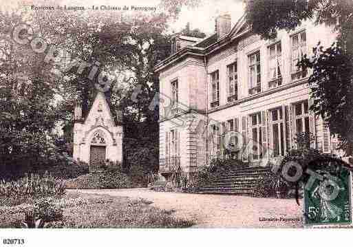 Ville de PERROGNEYLESFONTAINES, carte postale ancienne