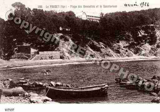 Ville de PRADET(LE), carte postale ancienne