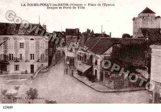 Ville de ROCHEPOSAY(LA), carte postale ancienne