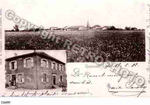 Ville de RONCOURT, carte postale ancienne