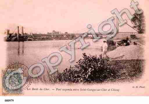 Ville de SAINTGEORGESSURCHER, carte postale ancienne