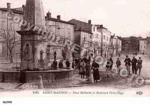 Ville de SAINTMAXIMIN, carte postale ancienne