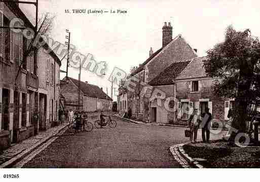 Ville de THOU, carte postale ancienne