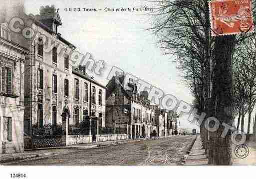 Ville de TOURS, carte postale ancienne