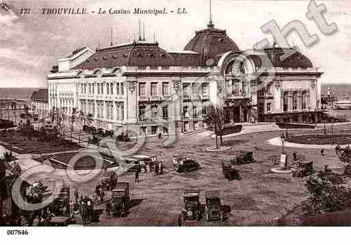 Ville de TROUVILLESURMER, carte postale ancienne