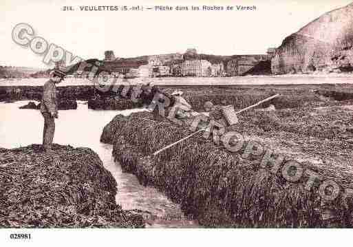 Ville de VEULETTESSURMER, carte postale ancienne