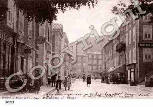 Ville de VOULTESURRHONE(LA), carte postale ancienne