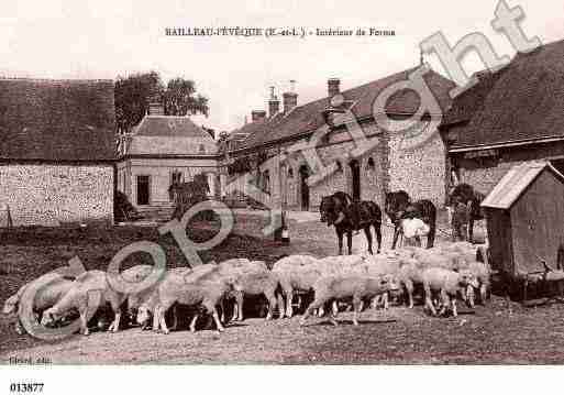 Ville de BAILLEAUL'EVEQUE, carte postale ancienne