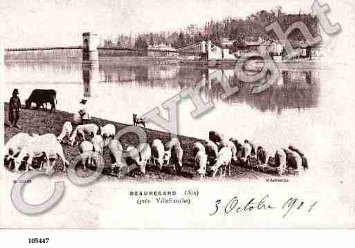 Ville de BEAUREGARD, carte postale ancienne