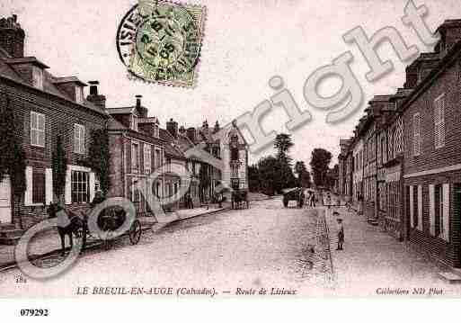 Ville de BREUILENAUGE(LE), carte postale ancienne