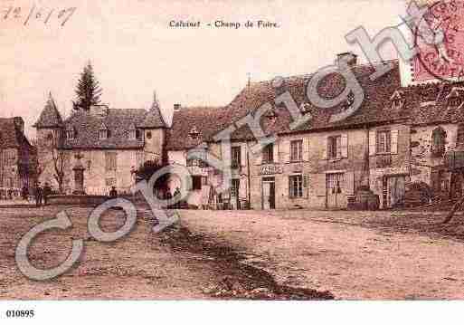 Ville de CALVINET, carte postale ancienne