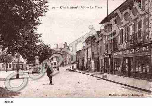 Ville de CHALAMONT, carte postale ancienne