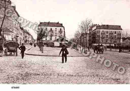 Ville de CHALONSURSAONE, carte postale ancienne