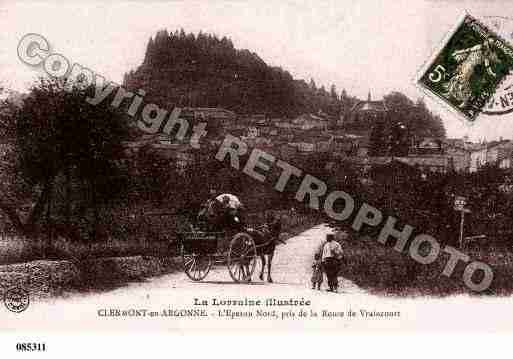 Ville de CLERMONTENARGONNE, carte postale ancienne