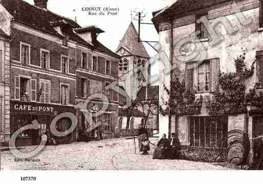 Ville de COINCY, carte postale ancienne