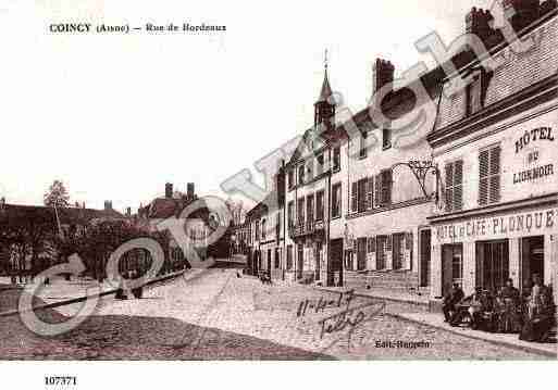 Ville de COINCY, carte postale ancienne