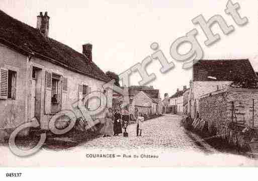 Ville de COURANCES, carte postale ancienne