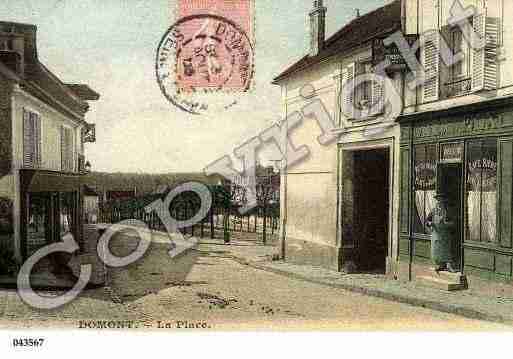 Ville de DOMONT, carte postale ancienne