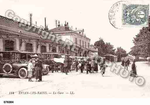 Ville de EVIANLESBAINS, carte postale ancienne