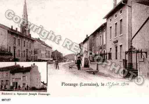 Ville de FLORANGE, carte postale ancienne