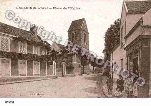 Ville de GALLUIS, carte postale ancienne