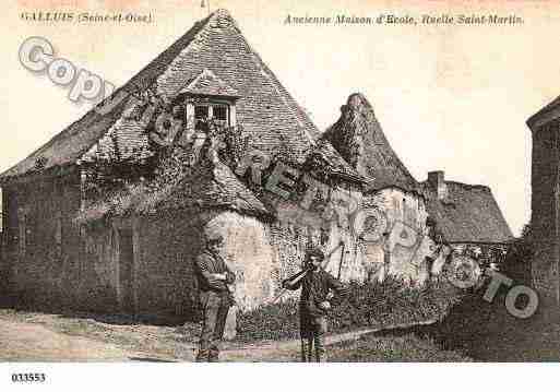 Ville de GALLUIS, carte postale ancienne