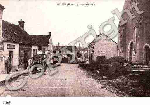 Ville de GILLES, carte postale ancienne