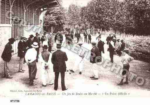 Ville de LAMALOULESBAINS, carte postale ancienne