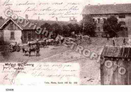 Ville de LESSY, carte postale ancienne