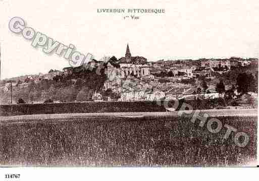 Ville de LIVERDUN, carte postale ancienne