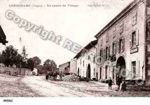 Ville de LONGCHAMP, carte postale ancienne