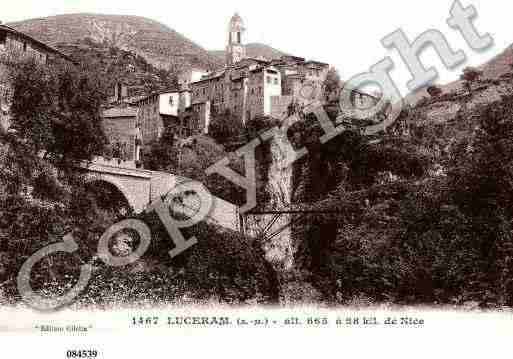 Ville de LUCERAM, carte postale ancienne