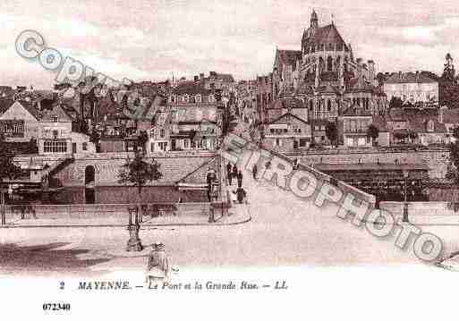 Ville de MAYENNE, carte postale ancienne