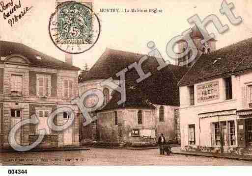 Ville de MONTRY, carte postale ancienne