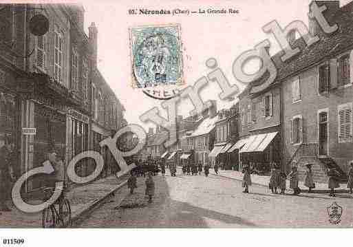 Ville de NERONDES, carte postale ancienne