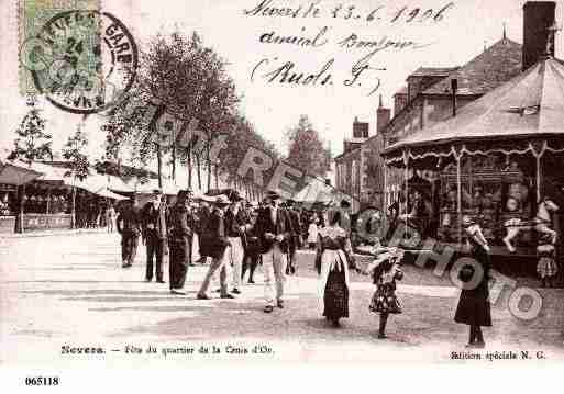 Ville de NEVERS, carte postale ancienne