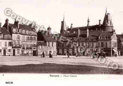 Ville de NEVERS, carte postale ancienne