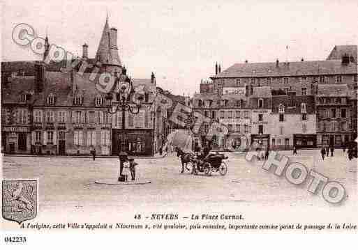 Ville de NEVERS, carte postale ancienne