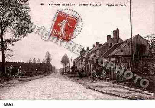 Ville de ORMOYVILLERS, carte postale ancienne