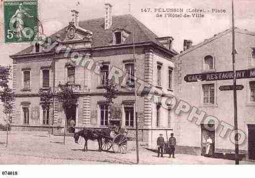 Ville de PELUSSIN, carte postale ancienne